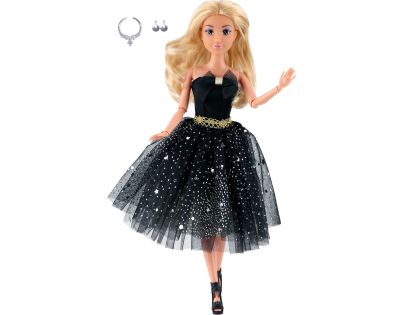 Sparkys Módna bábika v spoločenských šatách - krátke čierne
