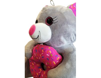 Sparkys Myš s donutom sivá 25 cm