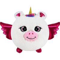 Sparkys Nafukovací plyšový kamarát - Jednorožec biely 23 cm