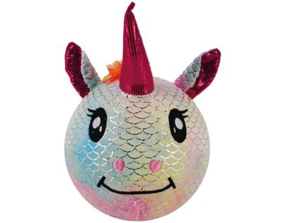 Sparkys Nafukovací plyšový kamarát - Jednorožec dúhový 15 cm