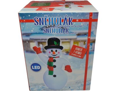 Sparkys Nafukovací svietiaci mávajúci snehuliak 187 cm