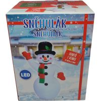 Sparkys Nafukovací svietiaci mávajúci snehuliak 187 cm 4