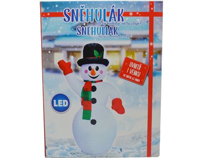 Sparkys Nafukovací svietiaci mávajúci snehuliak 187 cm