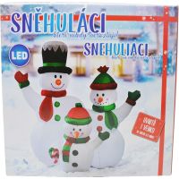 Sparkys Nafukovacia svietiaca rodina snehuliaka 153 cm 5