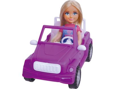 Bábika farmárka - kôň, auto s prívesom