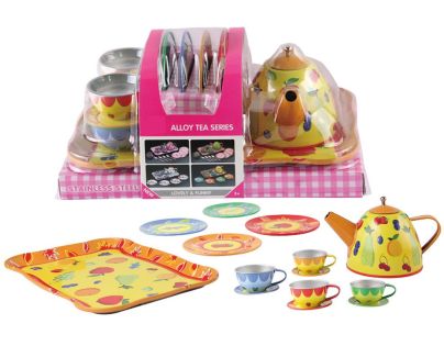 Sparkys Plechová čajová sada s príslušenstvom 15 ks