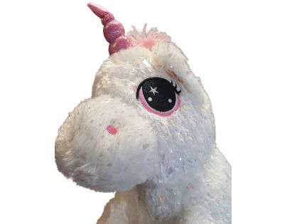 Sparkys PLYŠÁKOV - Jednorožec sediaci 30 cm bílý