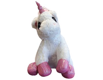 Sparkys PLYŠÁKOV - Jednorožec sediaci 30 cm bílý
