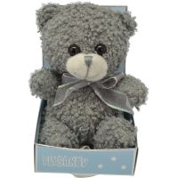 Sparkys PLYŠÁKOV - Medvedík s mašľou 12 cm šedý