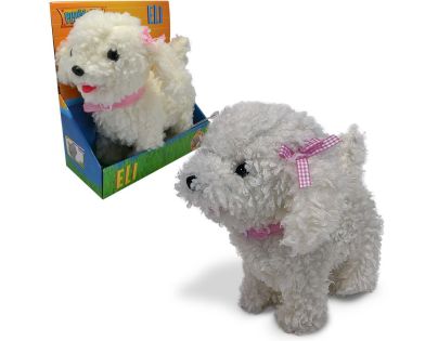 Sparkys PLYŠÁKOV - Biely psík - šteňa Eli