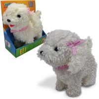 Sparkys PLYŠÁKOV - Biely psík - šteňa Eli