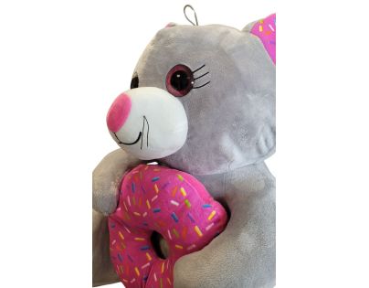 Sparkys PLYŠÁKOV - Sivá myška s donutom 45 cm