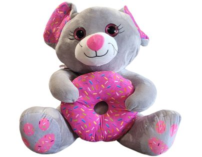 Sparkys PLYŠÁKOV - Sivá myška s donutom 45 cm
