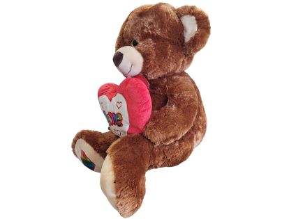 Sparkys PLYŠÁKOV - Veľký Medveď so srdcom a mašľou 60 cm