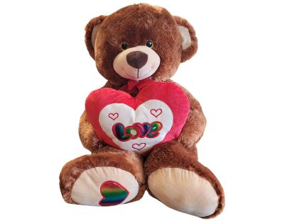 Sparkys PLYŠÁKOV - Veľký Medveď so srdcom a mašľou 60 cm