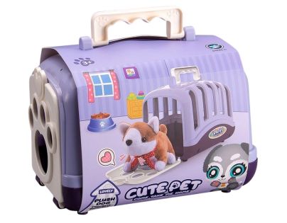 Sparkys Plyšový maznáčik v prepravke - sada 15 ks fialová