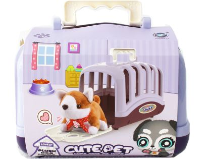 Sparkys Plyšový maznáčik v prepravke - sada 15 ks fialová