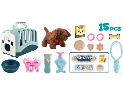 Sparkys Plyšový maznáčik v prepravke - sada 15 ks zelená