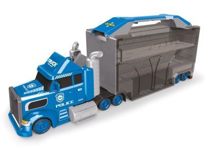 Sparkys Policajný kamión so 4 autami a dopravnými značkami