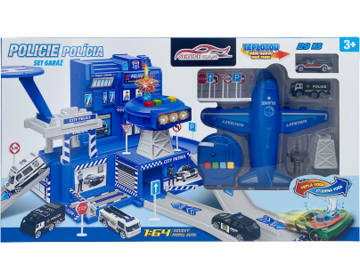 Sparkys Policajný SET garáž s autom meniacim farbu