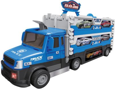 Sparkys Policajný TRUCK 2v1 so svetlom a zvukom a 6 autami