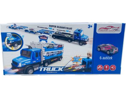 Sparkys Policajný TRUCK 2v1 so svetlom a zvukom a 6 autami