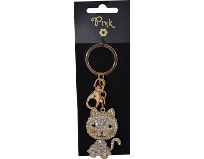 Sparkys Prívesok na kľúče - Diamantový Kocúr