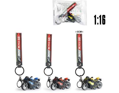 Sparkys Prívesok na kľúče s kovovým modelom motorky Ducati 1:16