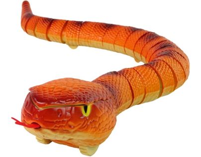 Sparkys RC Had s biomimikry a svietiacimi očami - oranžový