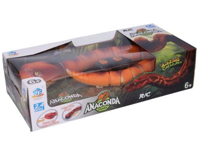 Sparkys RC Had s biomimikry a svietiacimi očami - oranžový