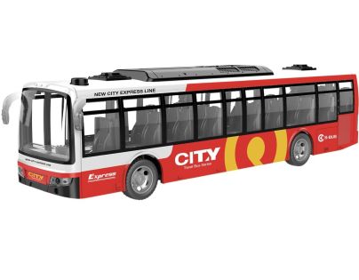 Sparkys RC Mestský autobus s LED osvetlením červený