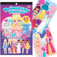 Sparkys Samolepky oblečenie + omaľovánky PRINCEZNY