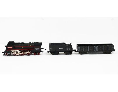 Sparkys SET Elektrická vláčkodráha - Parná lokomotíva s dymom, svetlom a zvukom na batérie 68 ks