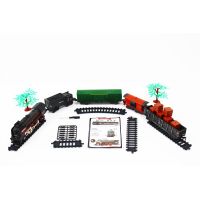 Sparkys SET Elektrická vláčkodráha - Parná lokomotíva s dymom, svetlom a zvukom na batérie 68 ks 5