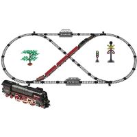 Sparkys SET Elektrická vláčkodráha - Parná lokomotíva s dymom, svetlom a zvukom na batérie