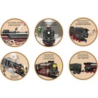 Sparkys SET Elektrická vláčkodráha - Parná lokomotíva s dymom, svetlom a zvukom na batérie 2