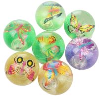 Sparkys Skákací svietiaci vodný loptu MOTÝĽ 6 cm - viac druhov