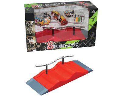 Sparkys SKATEBOARD s lavičkou - 3 druhy zahnutá tyč