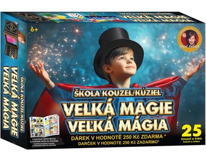 Sparkys Škola kúziel - Veľká mágia 25 trikov + Darček v hodnote 250Kč
