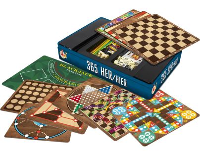 Sparkys STUDO GAMES - 365 spoločenských hier v plechovom puzdre