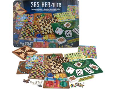 Sparkys STUDO GAMES - 365 spoločenských hier v plechovom puzdre