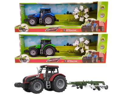Sparkys Traktor s obracačkou sena so zvukmi a svetlami