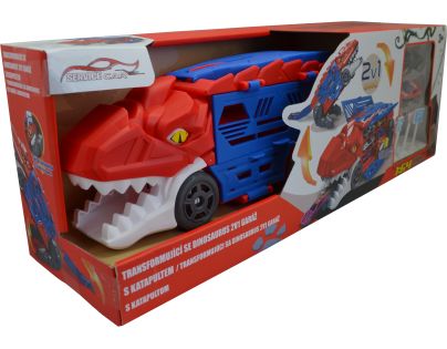 Sparkys Transformujúci sa dinosaurus 2v1 garáž s katapultom