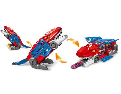 Sparkys Transformujúci sa dinosaurus 2v1 garáž s katapultom