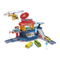 Sparkys Veľký SET garáž 32 ks s autom meniacim farbu a lietadlom