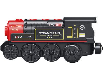 Sparkys vláčiky - RC Parový vlak - čierny (so zvukmi, svetlami a dymovými efektmi)