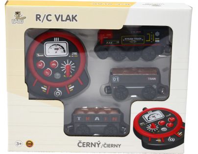 Sparkys vláčiky - RC Parový vlak - čierny (so zvukmi, svetlami a dymovými efektmi)