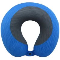 Sparkys Záhlavník s pamäťovou penou a gombíkom - modrý