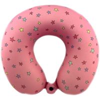 Sparkys Opierka hlavy s potlačou a pamäťovou penou - ružová
