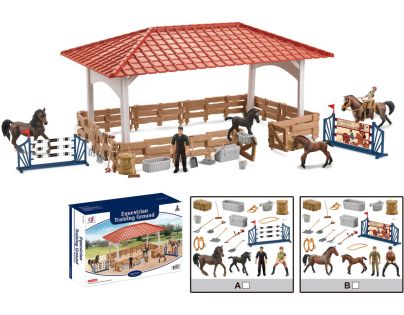 Sparkys Zvieratká z farmy - Veľká jazdecká dráha s príslušenstvom 2 druhy